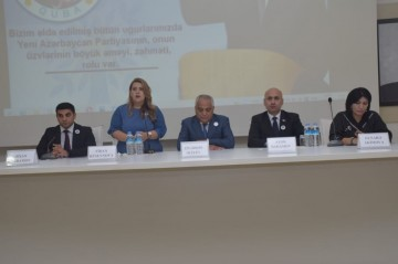 Qubada Yeni Azərbaycan Partiyasının yaradılmasının 30 illiyinə həsr olunmuş tədbir keçirilib