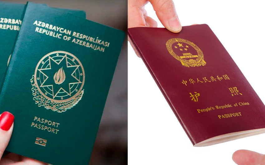Azərbaycan Çin vətəndaşlarına bir il müddətinə vizasız rejim tətbiq edəcək