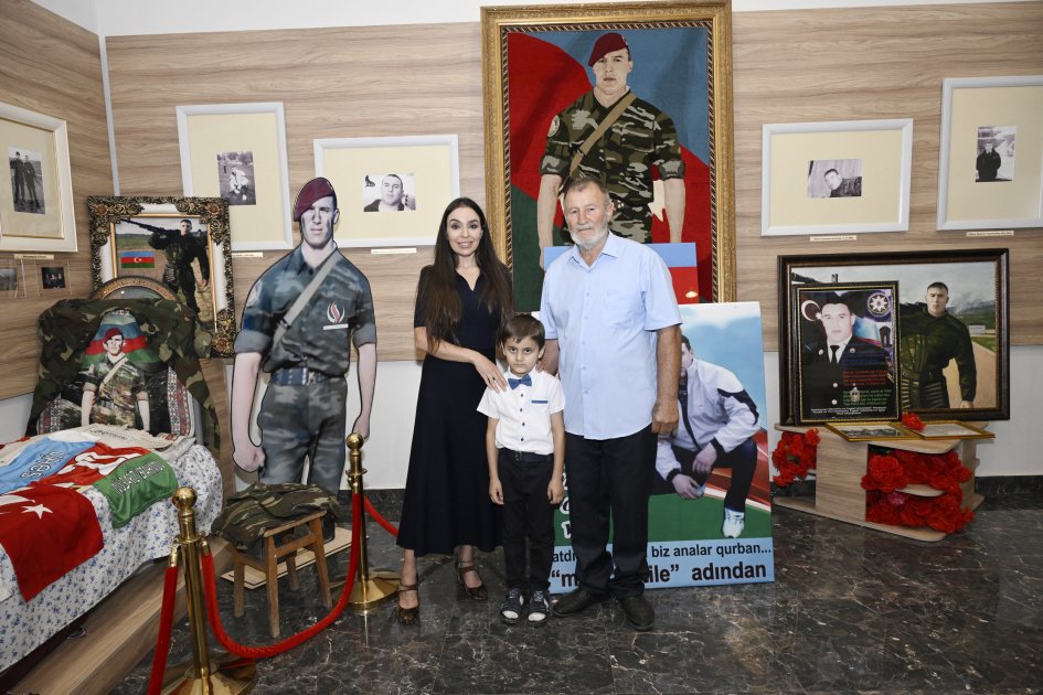 Leyla Əliyeva Milli Qəhrəman Mübariz İbrahimovun ailəsi ilə görüşdü