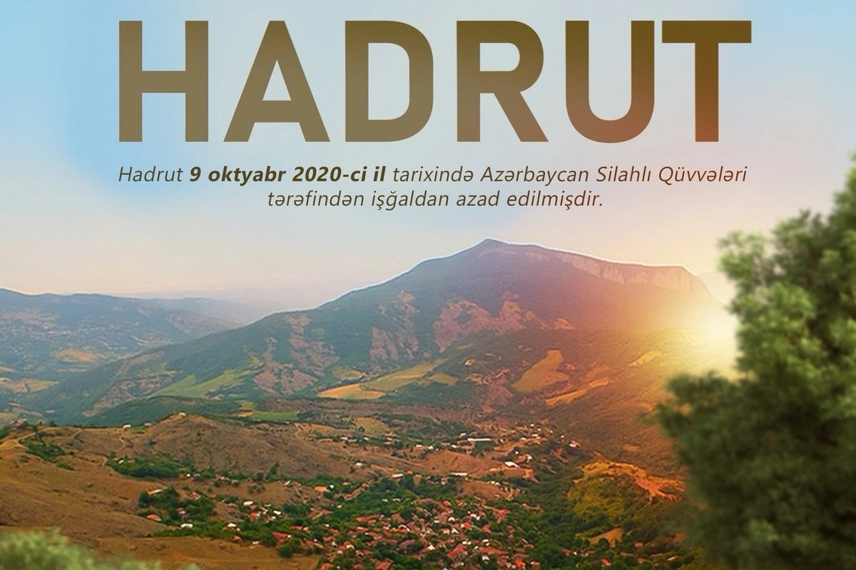 Hadrutun işğaldan azad olunmasından 4 il ötür