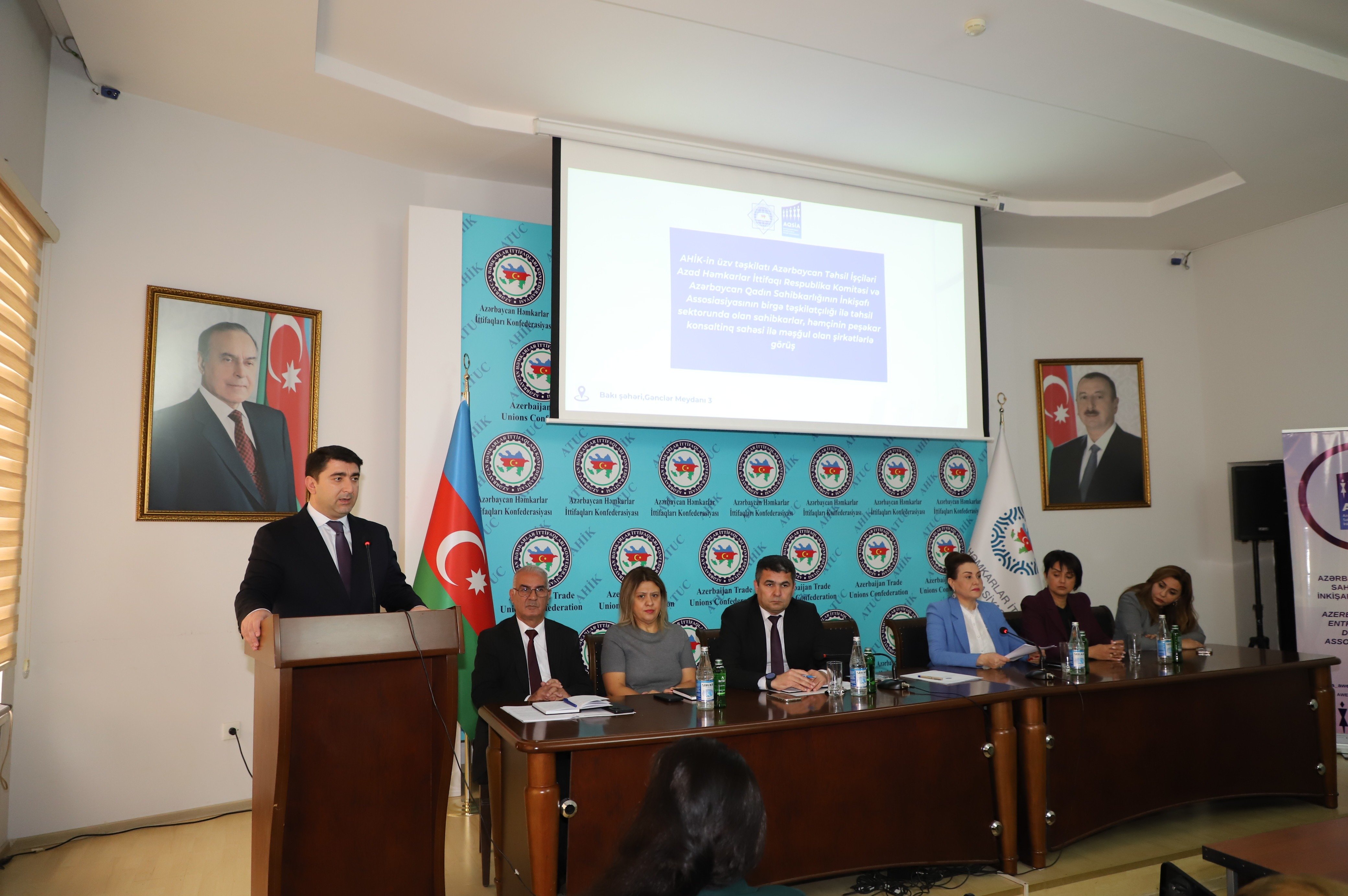 Azərbaycan Təhsil İşçiləri Azad Həmkarlar İttifaqı Respublika Komitəsi (ATİAHİ Respublika Komitəsi) ilə Azərbaycan Qadın Sahibkarlığının İnkişafı Assosiasiyası (AQSİA) arasında görüş keçirilib.