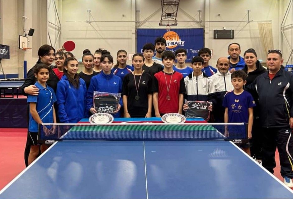 Stolüstü tennisçilərimiz beynəlxalq yarışı 9 medalla başa vurublar