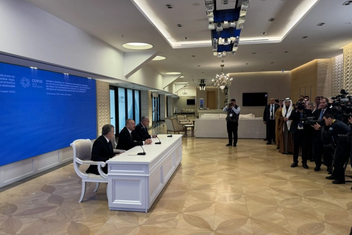 Azərbaycan, Qazaxıstan və Özbəkistan "yaşıl enerji dəhlizi"nin yaradılması üzrə memorandum imzalayıb