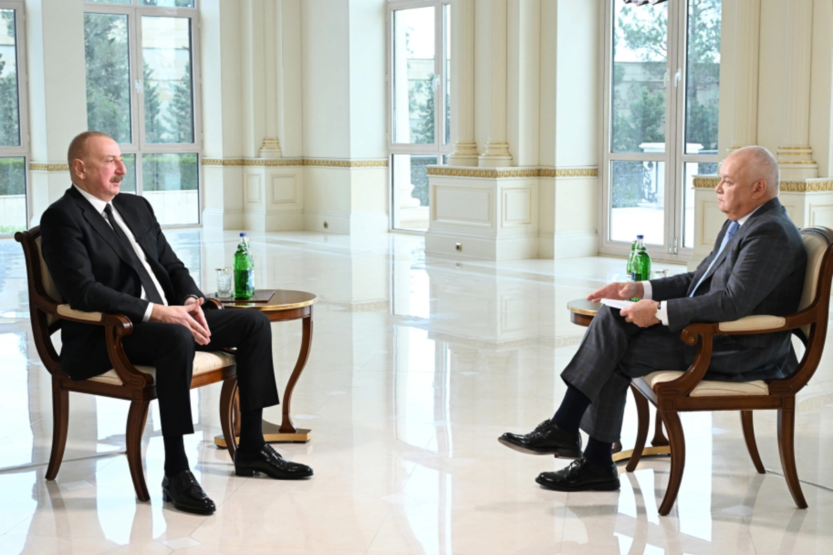 İlham Əliyev "Rossiya Seqodnya" Agentliyinin Baş direktoru Dmitri Kiselyova müsahibə verib