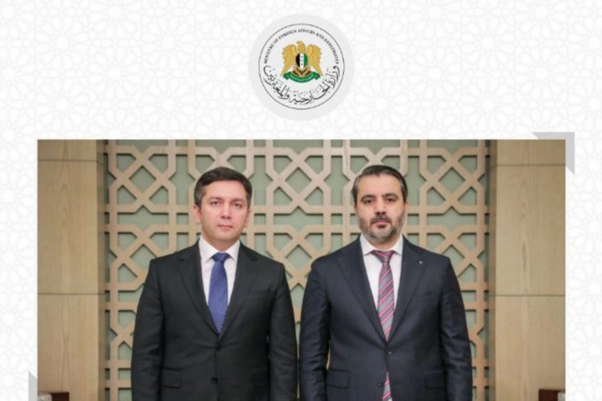 Azərbaycan XİN başçısının müavini Suriyaya dövlətçiliyin bərpası prosesində uğurlar arzulayıb