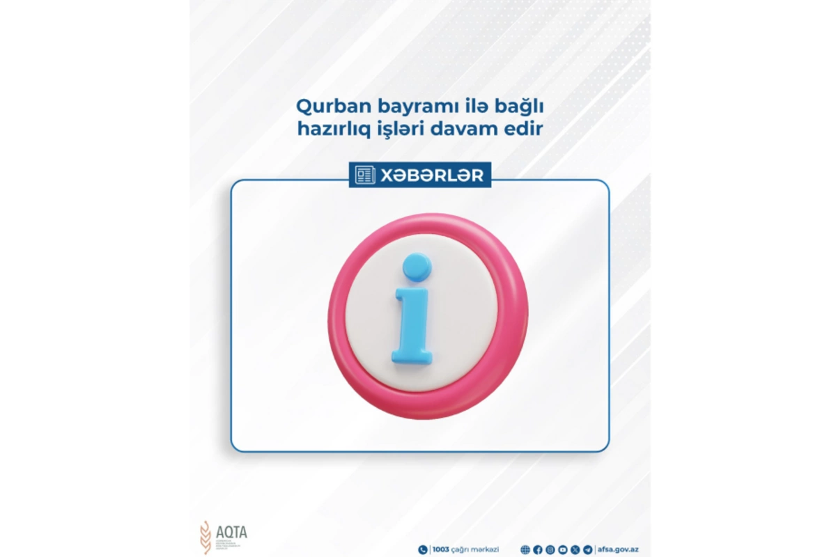Qurban bayramı ilə bağlı hazırlıq işləri davam edir