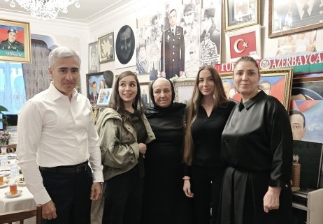 Leyla Əliyeva və Arzu Əliyeva Polad Həşimovun evində olublar