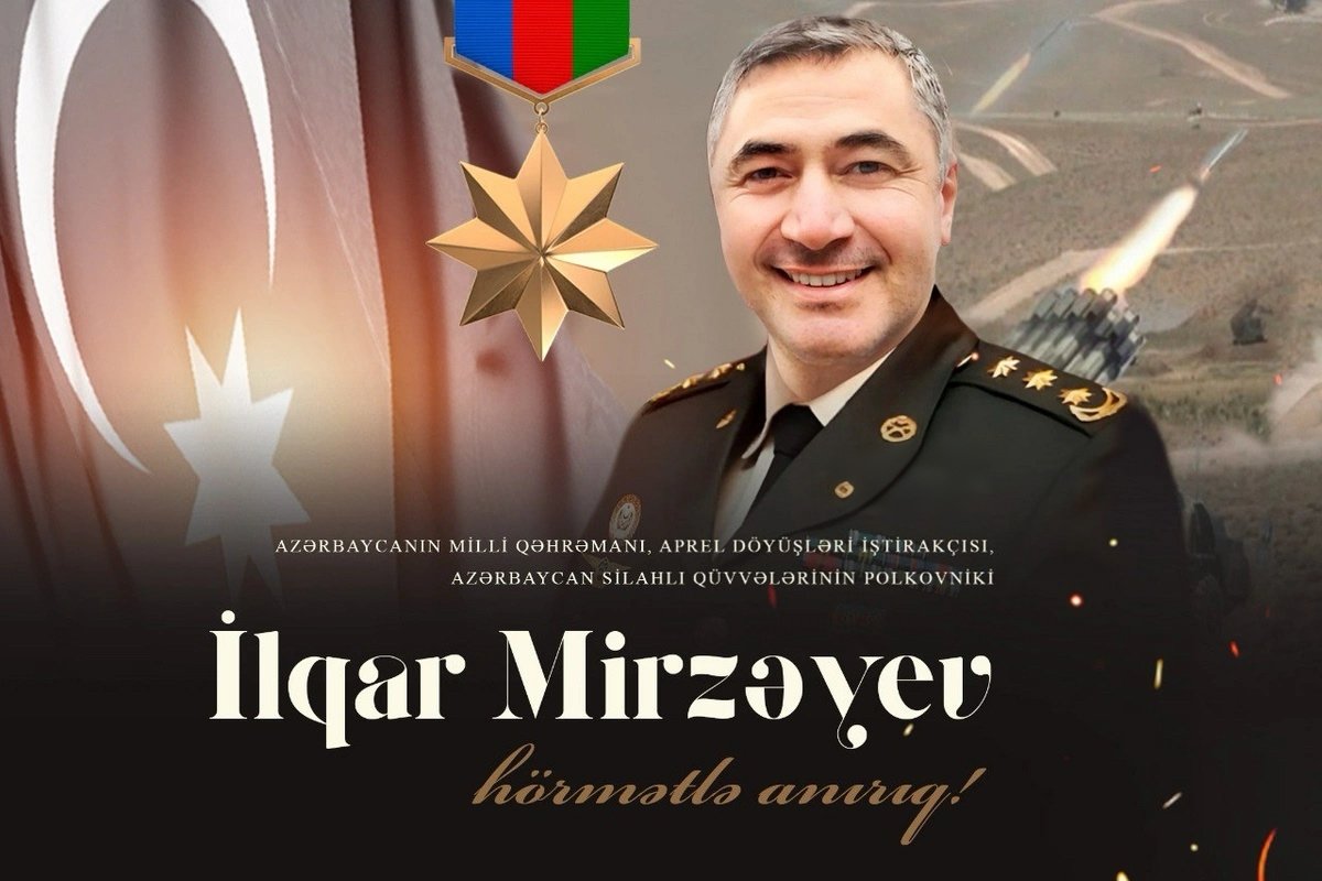 Bu gün Milli Qəhrəman İlqar Mirzəyevin şəhidlik zirvəsinə ucaldığı gündür