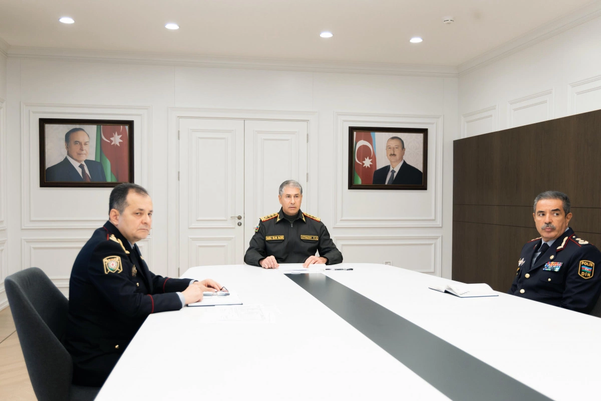 DİN-də azad olunan ərazilərlə bağlı əməliyyat müşavirəsi keçirilib DİN-də azad olunan ərazilərlə bağlı əməliyyat müşavirəsi keçirilib
