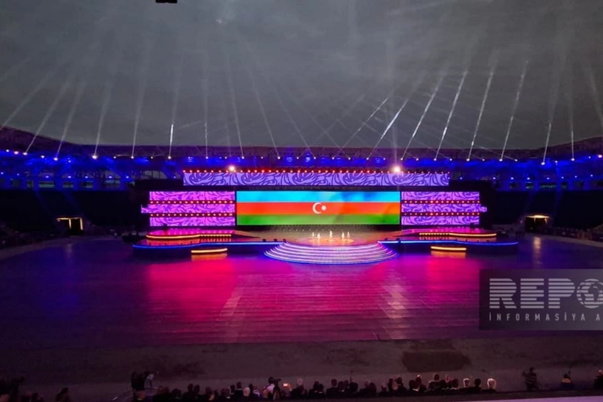 Gəncə şəhər stadionunda III MDB Oyunlarının açılış mərasimi keçirilib