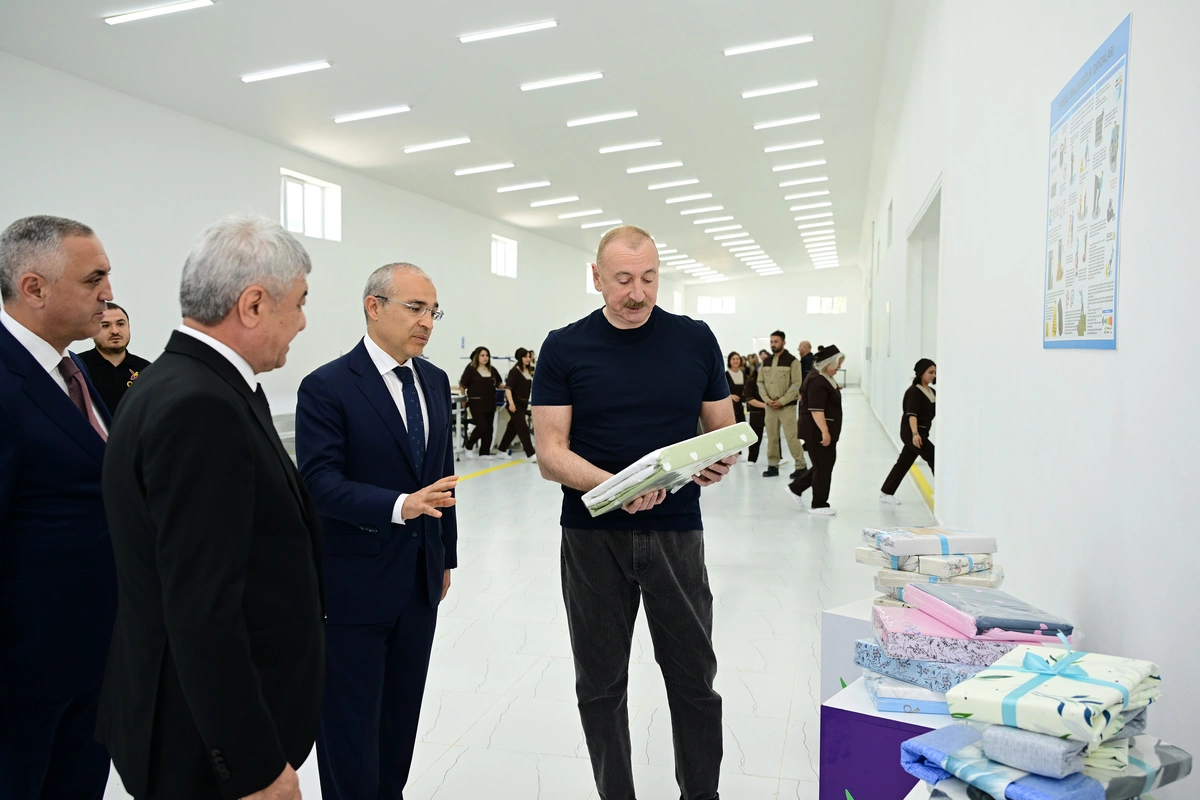 Xocalı şəhərində "Qarabağ Tekstil Evi" MMC istifadəyə verilib